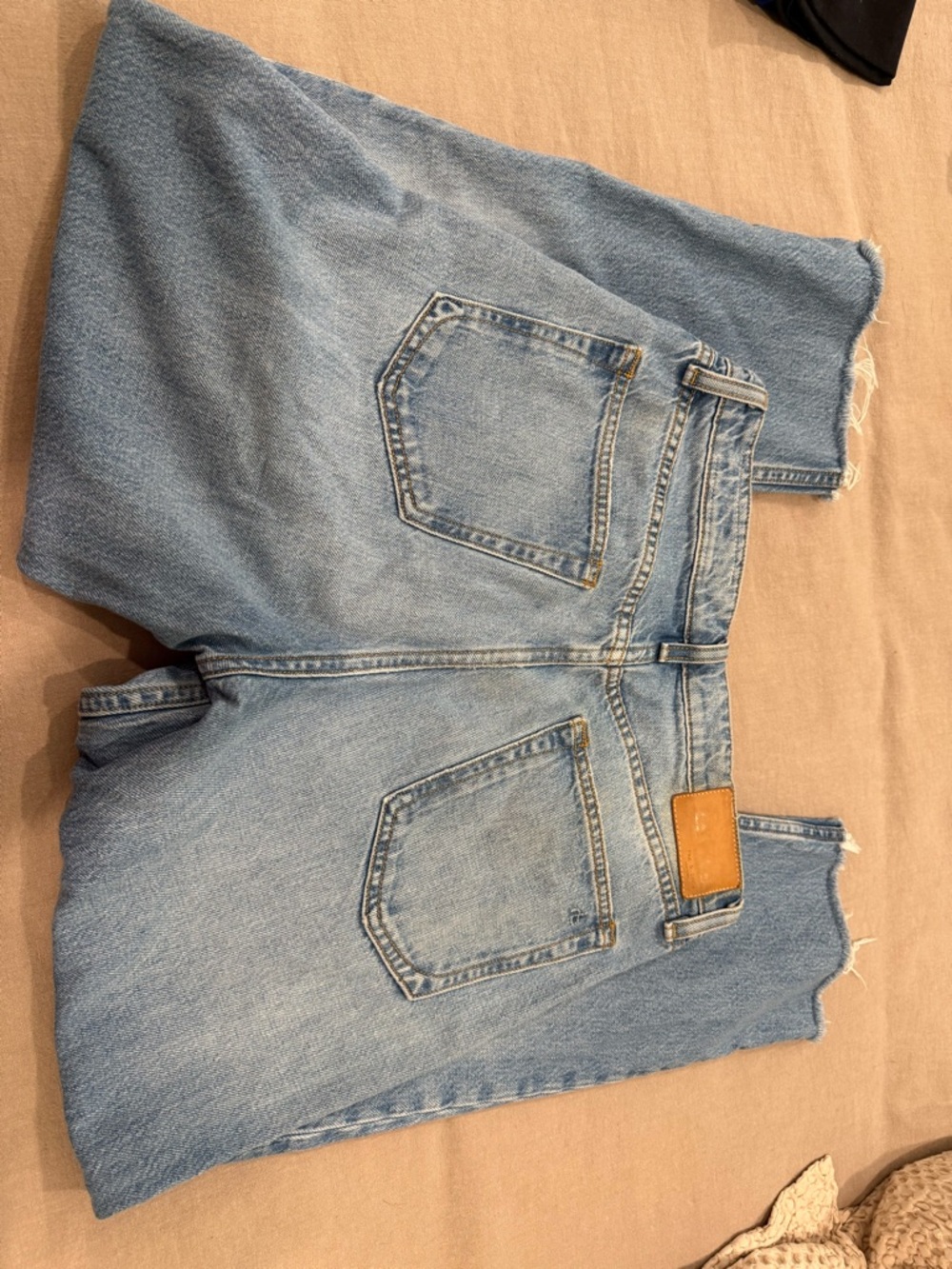 rag & bone Light Blue High Rise Straight Jeans - Picture 4 of 5